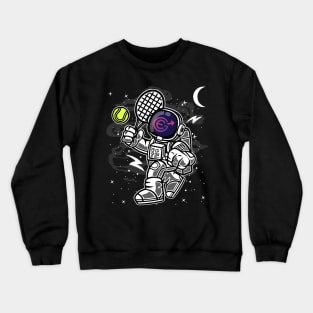 Astronaut Tennis Evergrow EGC Coin To The Moon Crypto Token Cryptocurrency Blockchain Wallet Birthday Gift For Men Women Kids Crewneck Sweatshirt